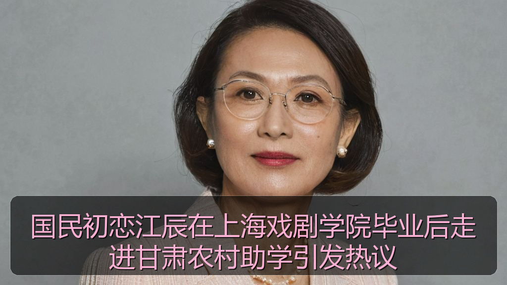 国民初恋江辰在上海戏剧学院毕业后走进甘肃农村助学引发热议