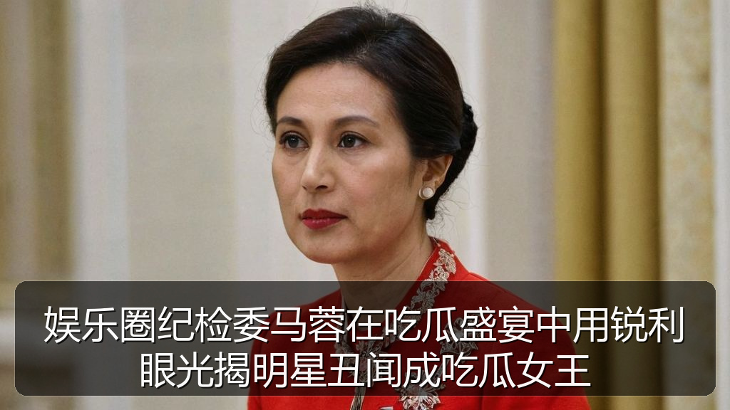 娱乐圈纪检委马蓉在吃瓜盛宴中用锐利眼光揭明星丑闻成吃瓜女王