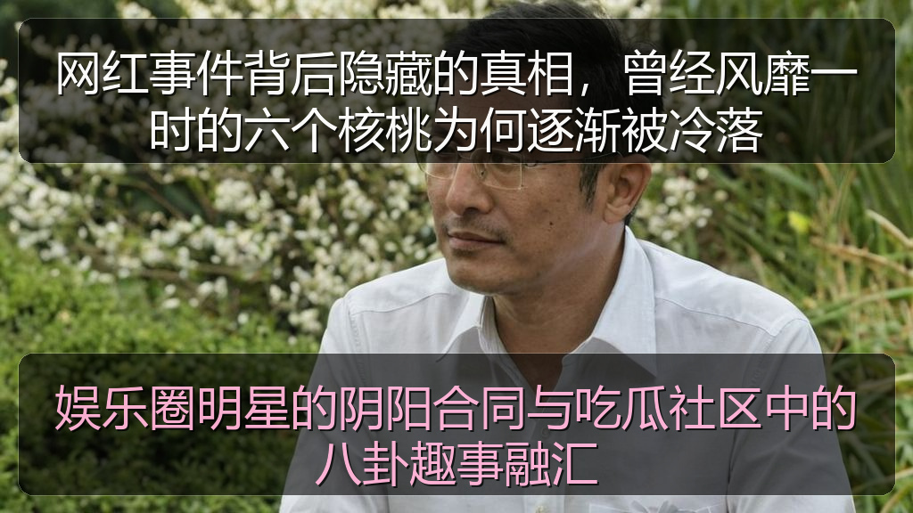 吃瓜51 - 网红事件背后隐藏的真相,曾经风靡一时的六个核桃为何逐渐被冷落